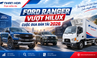 Ford Ranger lại vượt mặt Hilux: Cuộc đua bán tải 2026 nói lên điều gì về nhu cầu xe tải nhẹ? Ford Ranger lại vượt mặt Hilux: Cuộc đua bán tải 2026 nói lên điều gì về nhu cầu xe tải nhẹ?