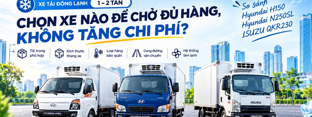 XE TẢI ĐÔNG LẠNH 1–2 TẤN: CHỌN XE NÀO ĐỂ CHỞ ĐỦ HÀNG, KHÔNG TĂNG CHI PHÍ? XE TẢI ĐÔNG LẠNH 1–2 TẤN: CHỌN XE NÀO ĐỂ CHỞ ĐỦ HÀNG, KHÔNG TĂNG CHI PHÍ?